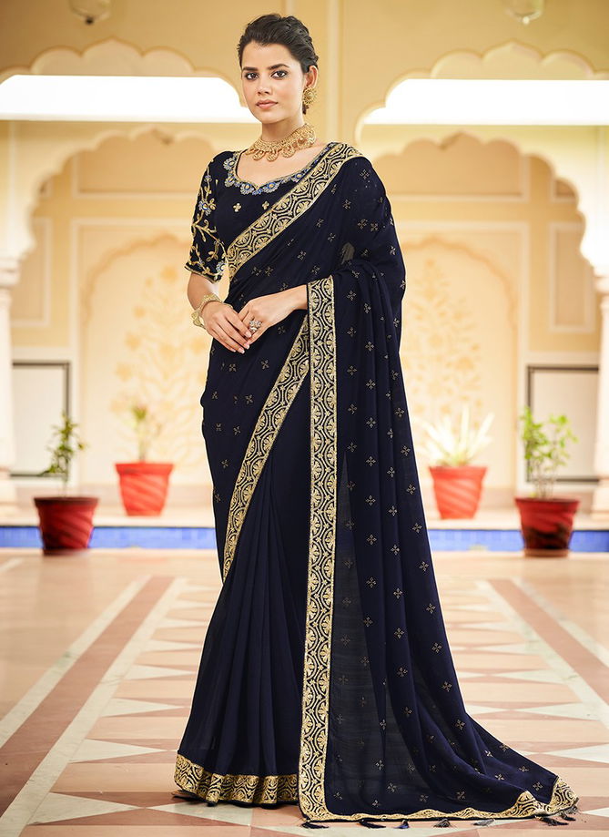 Aavsar vol 1 Khushboo New Latest Designer Heavy Vichitra Saree Collection